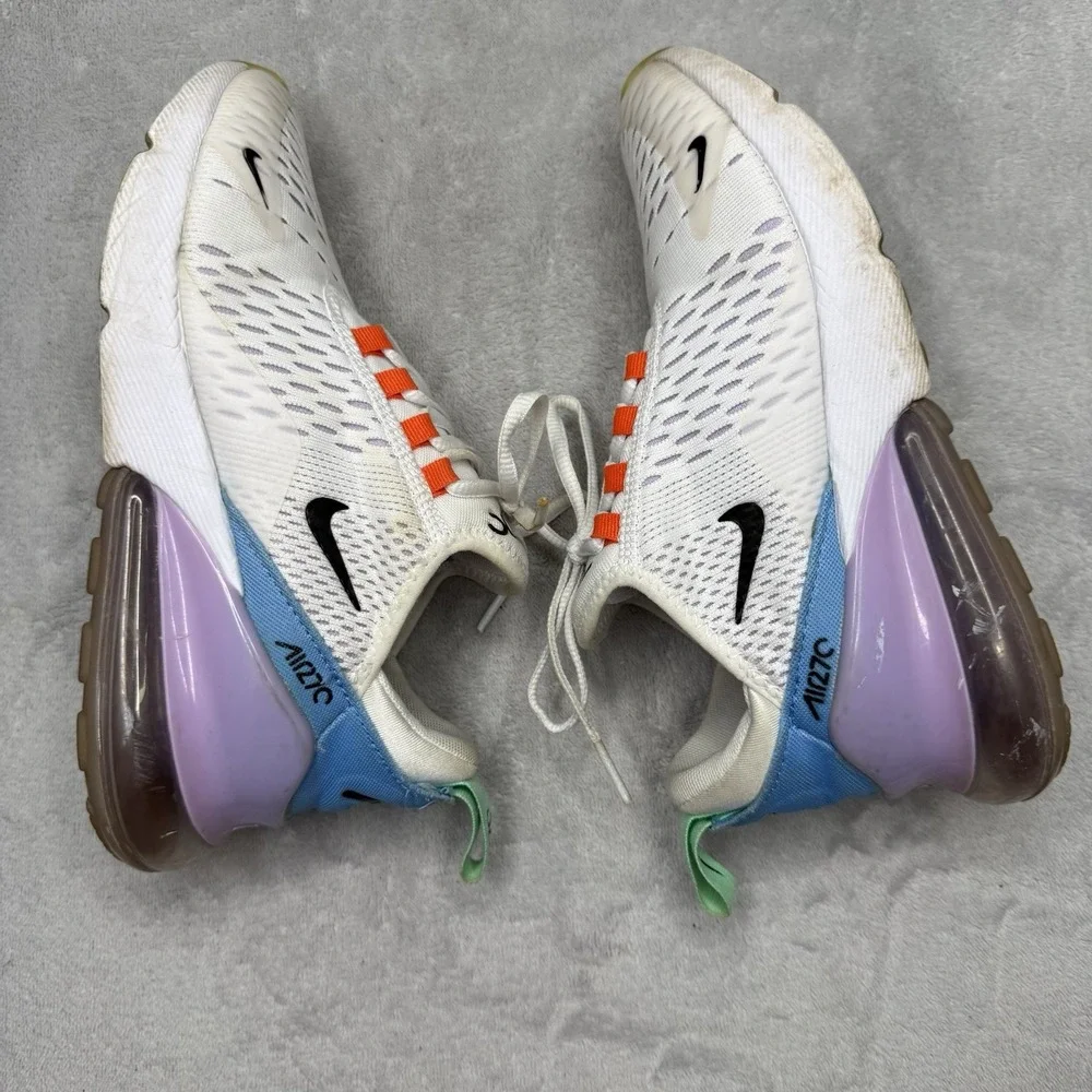Nike Air Max 270 Nike 101 Women's 5.5 White Purple Blue Orange DX2351-100